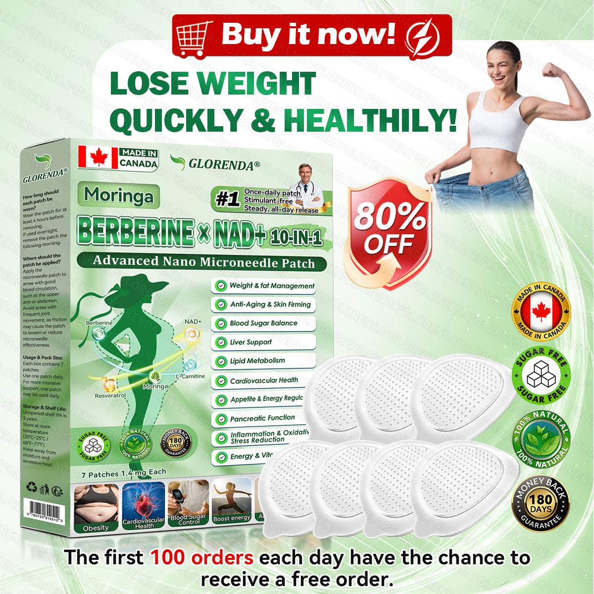 🇨🇦𝑶𝒇𝒇𝒊𝒄𝒊𝒂𝒍 𝑺𝒕𝒐𝒓𝒆  | 👩‍🔬🏆𝐆𝑳𝑶𝗥𝗘𝗡𝘿𝘼® 𝙈𝒐𝒓𝒊𝒏𝒈𝗮 · 𝗕𝗲𝗿𝗯𝐞𝐫𝐢𝐧𝙚 × 𝙉𝑨𝑫+ 𝟏𝟎-𝙞𝙣-𝟏 𝘼𝒅𝒗𝒂𝒏𝒄𝒆𝐝 𝐍𝐚𝐧𝙤 𝙈𝙞𝙘𝙧𝙤𝙣𝒆𝒆𝒅𝒍𝐞 𝐏𝐚𝐭𝙘𝙝(𝐉𝐮𝐬𝐭 𝐨𝐧𝐜𝐞 𝐚 𝐝𝐚𝐲, 𝐯𝐢𝐬𝐢𝐛𝐥𝐞 𝐜𝐡𝐚𝐧𝐠𝐞𝐬 𝐢𝐧 𝟕 𝐝𝐚𝐲𝐬） ✅ 𝐅𝐨𝐫 𝐨𝐛𝐞𝐬𝐢𝐭𝐲, 🅛🅞🅞🅢🅔 🅢🅚🅘🅝,𝐝𝐢𝐚𝐛𝐞𝐭𝐞𝐬, 𝐬𝐥𝐞𝐞𝐩 𝐚𝐩𝐧𝐞𝐚, 𝐣𝐨𝐢𝐧𝐭 𝐢𝐬𝐬𝐮𝐞𝐬, 𝐚𝐧𝐝 𝐦𝐨𝐫𝐞